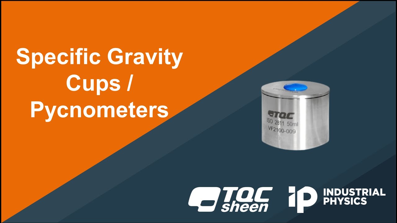 Specific Gravity Cup for Coatings and Liquids - TQC Sheen Pyknometer