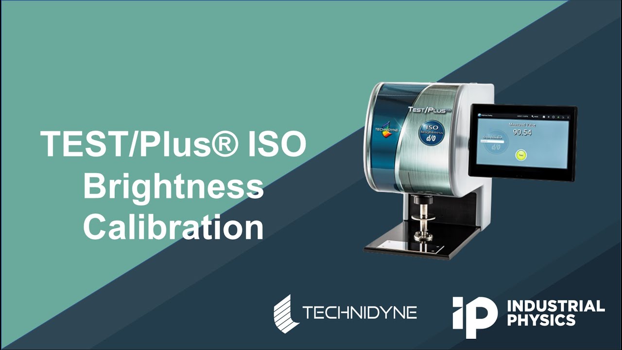 Technidyne TEST/Plus® ISO Brightness Calibration
